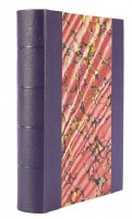 Ann Muir Hand-Marbled with Purple Leather Photograph Album